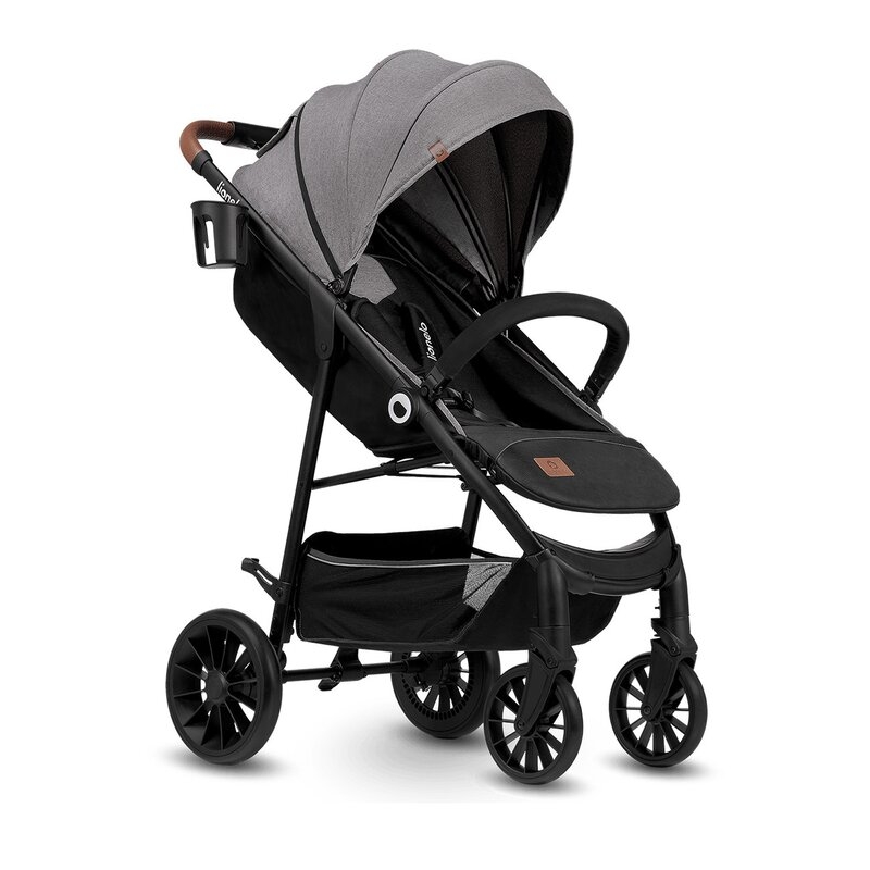 Lionelo - Carucior sport Zoey, De la nastere, Cu accesorii, Cadru din aluminiu, 0- 15 kg, Gri Lionelo - Carucior sport Zoey, De la nastere, Cu accesorii, Cadru din aluminiu, 0- 15 kg, Gri