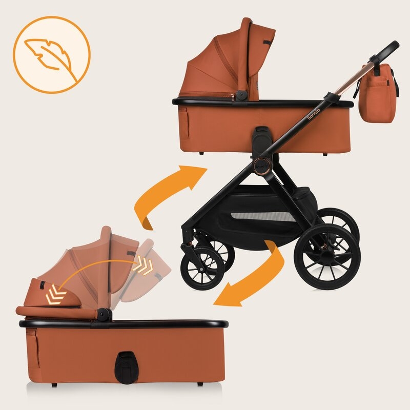 Carucior 2 in 1, Lionelo, Layla, Pana la 22 kg, Cadru aluminiu, Cu landou intarit si salteluta din spuma AirDots, Reversibil, Cu ventilatie 3D, Cu accesorii, EN1888-1, EN1888-2, EN1466, Maro Carucior 2 in 1, Lionelo, Layla, Pana la 22 kg, Cadru aluminiu, Cu landou intarit si salteluta din spuma AirDots, Reversibil, Cu ventilatie 3D, Cu accesorii, EN1888-1, EN1888-2, EN1466, Maro
