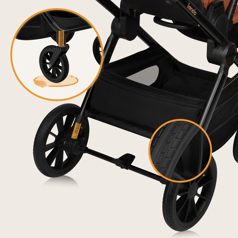Carucior 2 in 1, Lionelo, Layla, Pana la 22 kg, Cadru aluminiu, Cu landou intarit si salteluta din spuma AirDots, Reversibil, Cu ventilatie 3D, Cu accesorii, EN1888-1, EN1888-2, EN1466, Maro Carucior 2 in 1, Lionelo, Layla, Pana la 22 kg, Cadru aluminiu, Cu landou intarit si salteluta din spuma AirDots, Reversibil, Cu ventilatie 3D, Cu accesorii, EN1888-1, EN1888-2, EN1466, Maro