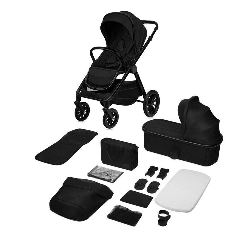 Carucior 2 in 1, Lionelo, Layla, Pana la 22 kg, Cadru aluminiu, Cu landou intarit si salteluta din spuma AirDots, Reversibil, Cu ventilatie 3D, Cu accesorii, EN1888-1, EN1888-2, EN1466, Negru Carucior 2 in 1, Lionelo, Layla, Pana la 22 kg, Cadru aluminiu, Cu landou intarit si salteluta din spuma AirDots, Reversibil, Cu ventilatie 3D, Cu accesorii, EN1888-1, EN1888-2, EN1466, Negru