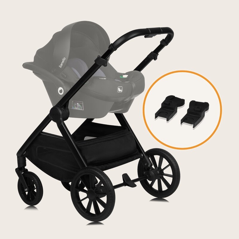 Carucior 2 in 1, Lionelo, Layla, Pana la 22 kg, Cadru aluminiu, Cu landou intarit si salteluta din spuma AirDots, Reversibil, Cu ventilatie 3D, Cu accesorii, EN1888-1, EN1888-2, EN1466, Negru Carucior 2 in 1, Lionelo, Layla, Pana la 22 kg, Cadru aluminiu, Cu landou intarit si salteluta din spuma AirDots, Reversibil, Cu ventilatie 3D, Cu accesorii, EN1888-1, EN1888-2, EN1466, Negru