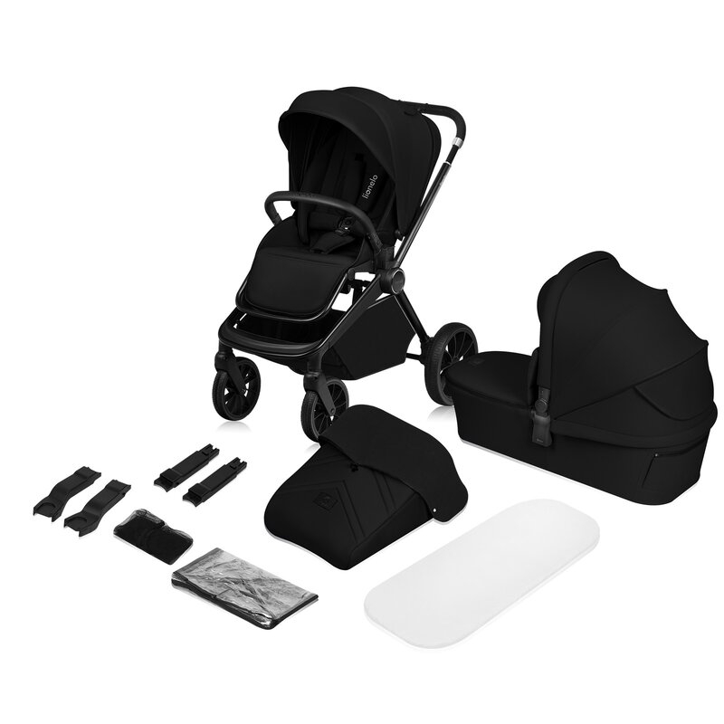 Carucior 2 in 1, Lionelo, Mika Plus, Cadru din aluminiu, Cu landou intarit si salteluta moale, Reversibil, Cu sistem de ventilatie 3D, Cu accesorii, Pana la 22 kg, Conform cu EN1888-1 EN1888-2, EN1466, Negru Carucior 2 in 1, Lionelo, Mika Plus, Cadru din aluminiu, Cu landou intarit si salteluta moale, Reversibil, Cu sistem de ventilatie 3D, Cu accesorii, Pana la 22 kg, Conform cu EN1888-1 EN1888-2, EN1466, Negru