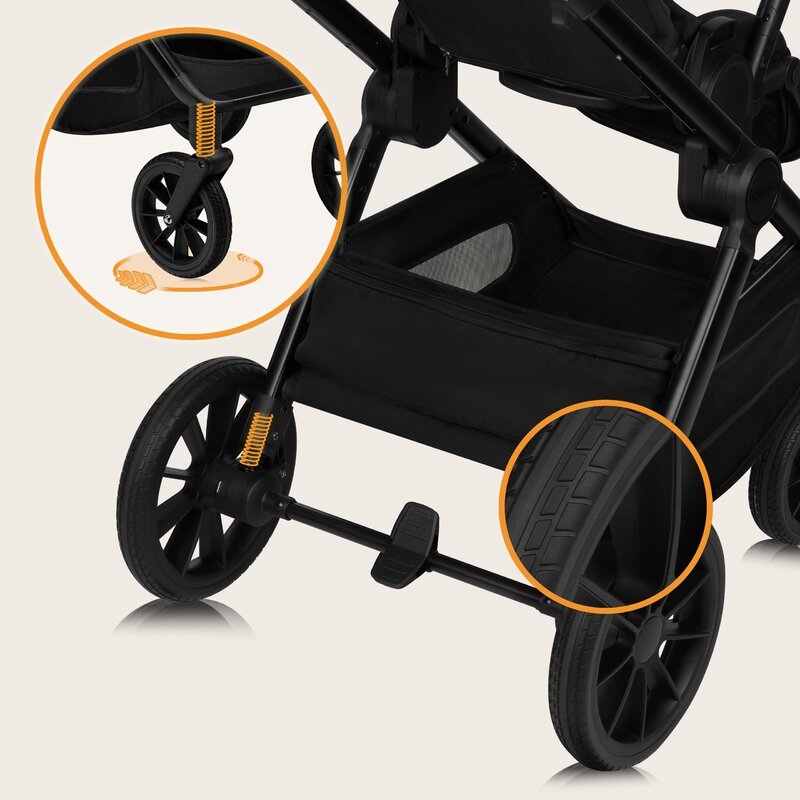 Carucior 3 in 1, Lionelo, Layla, Pana la 22 kg, Cadru aluminiu, Cu landou intarit si salteluta din spuma AirDots, Scoica auto, Reversibil, Cu ventilatie 3D, Cu accesorii, EN1888-1, EN1888-2, EN1466, Negru Carucior 3 in 1, Lionelo, Layla, Pana la 22 kg, Cadru aluminiu, Cu landou intarit si salteluta din spuma AirDots, Scoica auto, Reversibil, Cu ventilatie 3D, Cu accesorii, EN1888-1, EN1888-2, EN1466, Negru