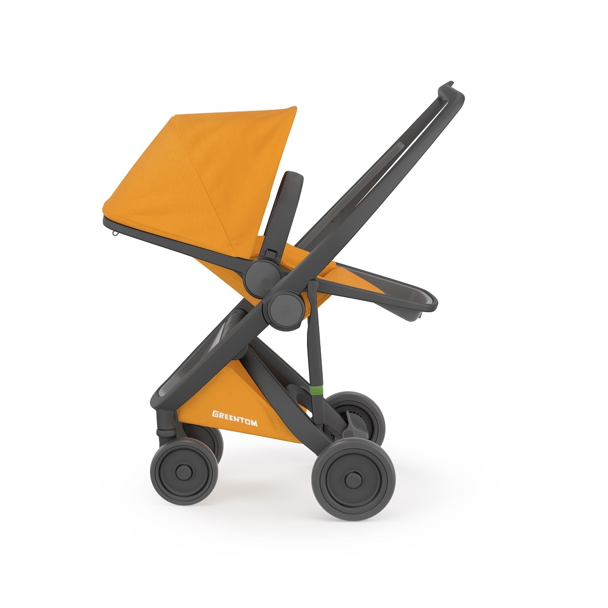 Carucior 2 In 1, Greentom, 100% Ecologic, Black Sunflower Carucior 2 In 1, Greentom, 100% Ecologic, Black Sunflower