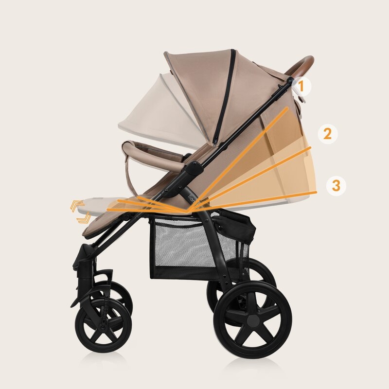 Carucior sport, Lionelo, Annet Plus, De la nastere, Cu accesorii si capotina XXL reglabila, 0 - 22 Kg, Conform cu standardele europene de securitate EN1888-1 si EN1888-2, Bej Carucior sport, Lionelo, Annet Plus, De la nastere, Cu accesorii si capotina XXL reglabila, 0 - 22 Kg, Conform cu standardele europene de securitate EN1888-1 si EN1888-2, Bej