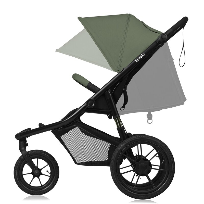 Carucior sport, Lionelo, Azura, Cu 3 roti, Cu baldachin XXL impermeabil, Pliere compacta, Pana la 22 kg, 6-48 luni, Conform cu standardele europene de securitate EN1888-1 si EN1888-2, Verde Carucior sport, Lionelo, Azura, Cu 3 roti, Cu baldachin XXL impermeabil, Pliere compacta, Pana la 22 kg, 6-48 luni, Conform cu standardele europene de securitate EN1888-1 si EN1888-2, Verde