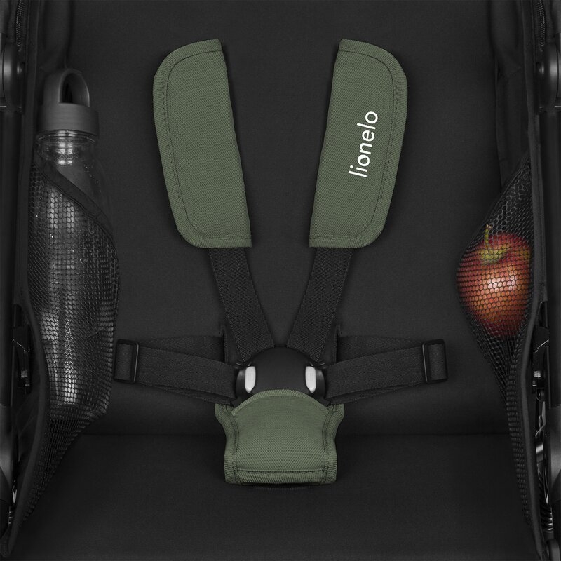 Carucior sport, Lionelo, Azura, Cu 3 roti, Cu baldachin XXL impermeabil, Pliere compacta, Pana la 22 kg, 6-48 luni, Conform cu standardele europene de securitate EN1888-1 si EN1888-2, Verde Carucior sport, Lionelo, Azura, Cu 3 roti, Cu baldachin XXL impermeabil, Pliere compacta, Pana la 22 kg, 6-48 luni, Conform cu standardele europene de securitate EN1888-1 si EN1888-2, Verde