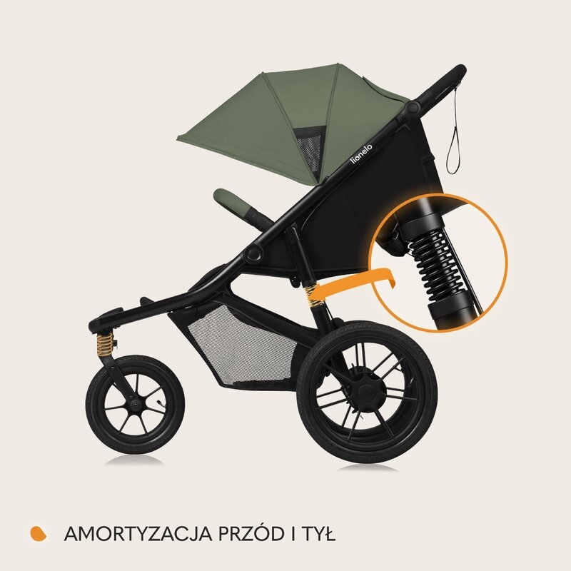 Carucior sport, Lionelo, Azura, Cu 3 roti, Cu baldachin XXL impermeabil, Pliere compacta, Pana la 22 kg, 6-48 luni, Conform cu standardele europene de securitate EN1888-1 si EN1888-2, Verde Carucior sport, Lionelo, Azura, Cu 3 roti, Cu baldachin XXL impermeabil, Pliere compacta, Pana la 22 kg, 6-48 luni, Conform cu standardele europene de securitate EN1888-1 si EN1888-2, Verde