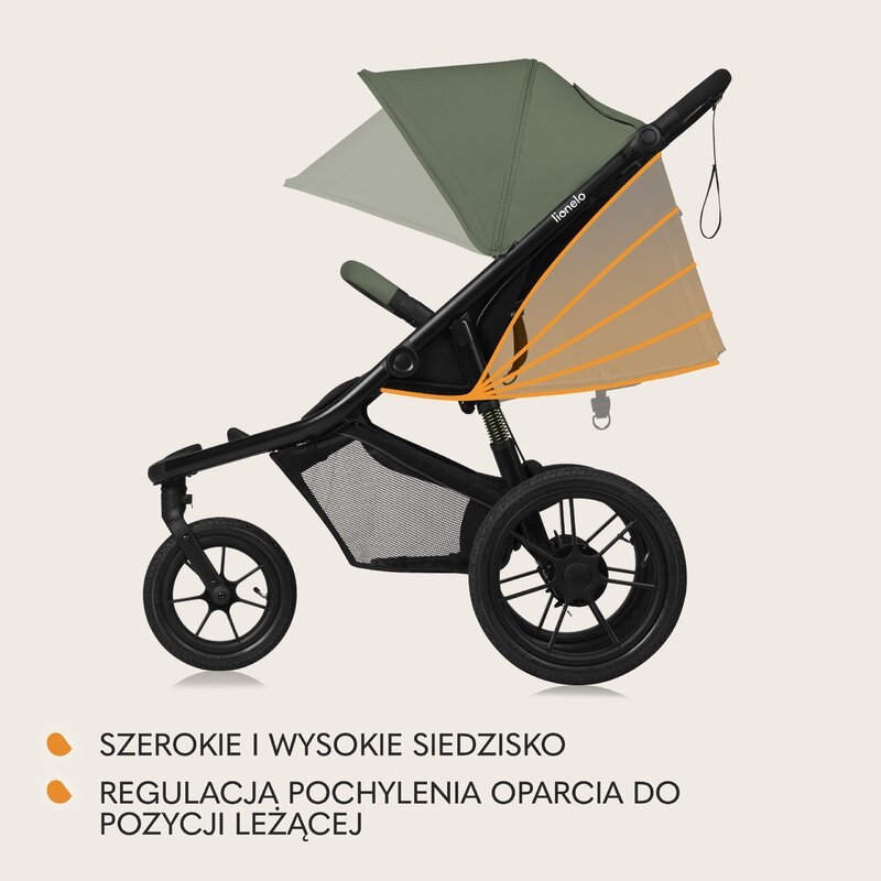 Carucior sport, Lionelo, Azura, Cu 3 roti, Cu baldachin XXL impermeabil, Pliere compacta, Pana la 22 kg, 6-48 luni, Conform cu standardele europene de securitate EN1888-1 si EN1888-2, Verde Carucior sport, Lionelo, Azura, Cu 3 roti, Cu baldachin XXL impermeabil, Pliere compacta, Pana la 22 kg, 6-48 luni, Conform cu standardele europene de securitate EN1888-1 si EN1888-2, Verde