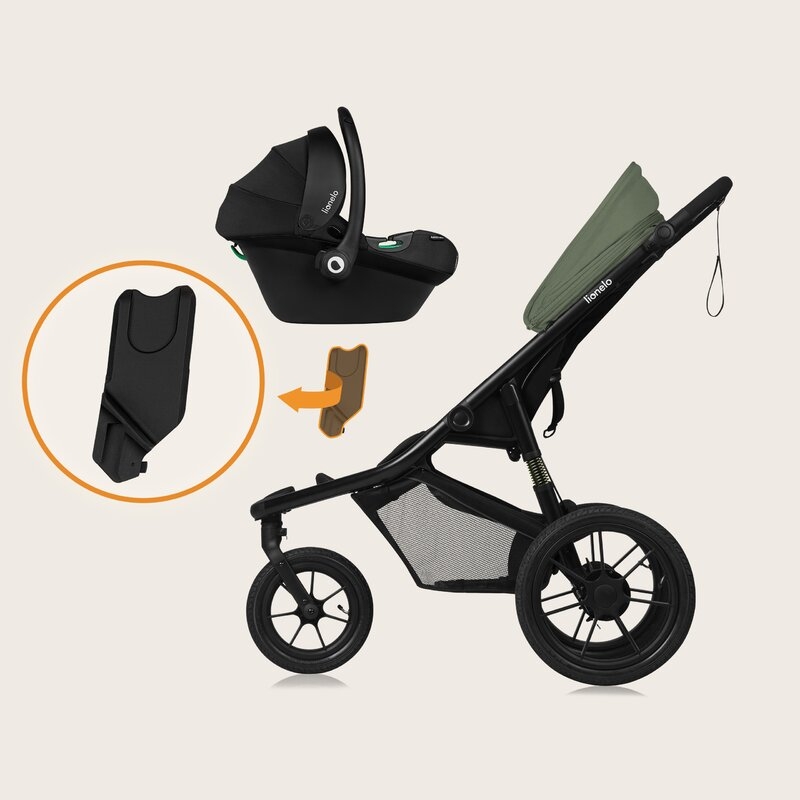 Carucior sport, Lionelo, Azura, Cu 3 roti, Cu baldachin XXL impermeabil, Pliere compacta, Pana la 22 kg, 6-48 luni, Conform cu standardele europene de securitate EN1888-1 si EN1888-2, Verde Carucior sport, Lionelo, Azura, Cu 3 roti, Cu baldachin XXL impermeabil, Pliere compacta, Pana la 22 kg, 6-48 luni, Conform cu standardele europene de securitate EN1888-1 si EN1888-2, Verde
