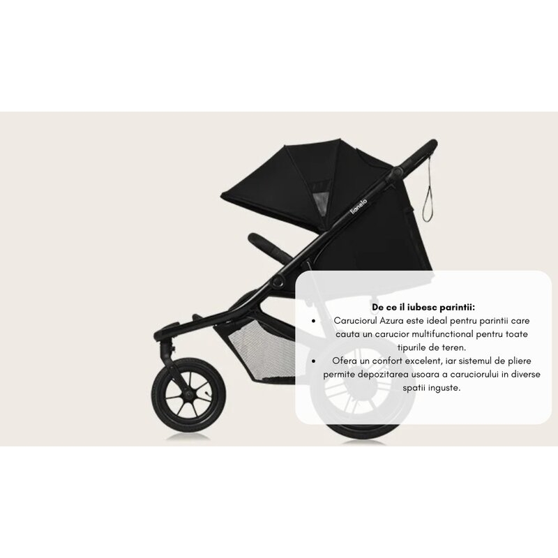 Carucior sport, Lionelo, Azura, Cu 3 roti, Cu baldachin XXL impermeabil, Pliere compacta, Pana la 22 kg, 6-48 luni, Conform cu standardele europene de securitate EN1888-1 si EN1888-2, Verde Carucior sport, Lionelo, Azura, Cu 3 roti, Cu baldachin XXL impermeabil, Pliere compacta, Pana la 22 kg, 6-48 luni, Conform cu standardele europene de securitate EN1888-1 si EN1888-2, Verde