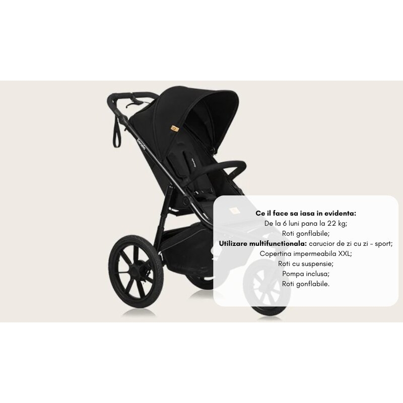 Carucior sport, Lionelo, Azura, Cu 3 roti, Cu baldachin XXL impermeabil, Pliere compacta, Pana la 22 kg, 6-48 luni, Conform cu standardele europene de securitate EN1888-1 si EN1888-2, Verde Carucior sport, Lionelo, Azura, Cu 3 roti, Cu baldachin XXL impermeabil, Pliere compacta, Pana la 22 kg, 6-48 luni, Conform cu standardele europene de securitate EN1888-1 si EN1888-2, Verde