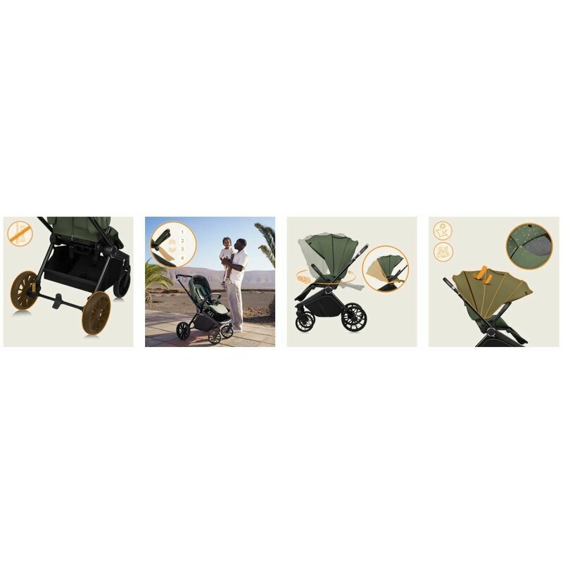 Carucior sport, Lionelo, Mika Plus, Cadru din aluminiu, Cu maner reversibil, Copertina XXL, Spatar reglabil in 3 pozitii, Cu accesorii, Pana la 22 kg, 6-48 luni; EN1888-1, EN1888-2 EN1466, Verde Carucior sport, Lionelo, Mika Plus, Cadru din aluminiu, Cu maner reversibil, Copertina XXL, Spatar reglabil in 3 pozitii, Cu accesorii, Pana la 22 kg, 6-48 luni; EN1888-1, EN1888-2 EN1466, Verde