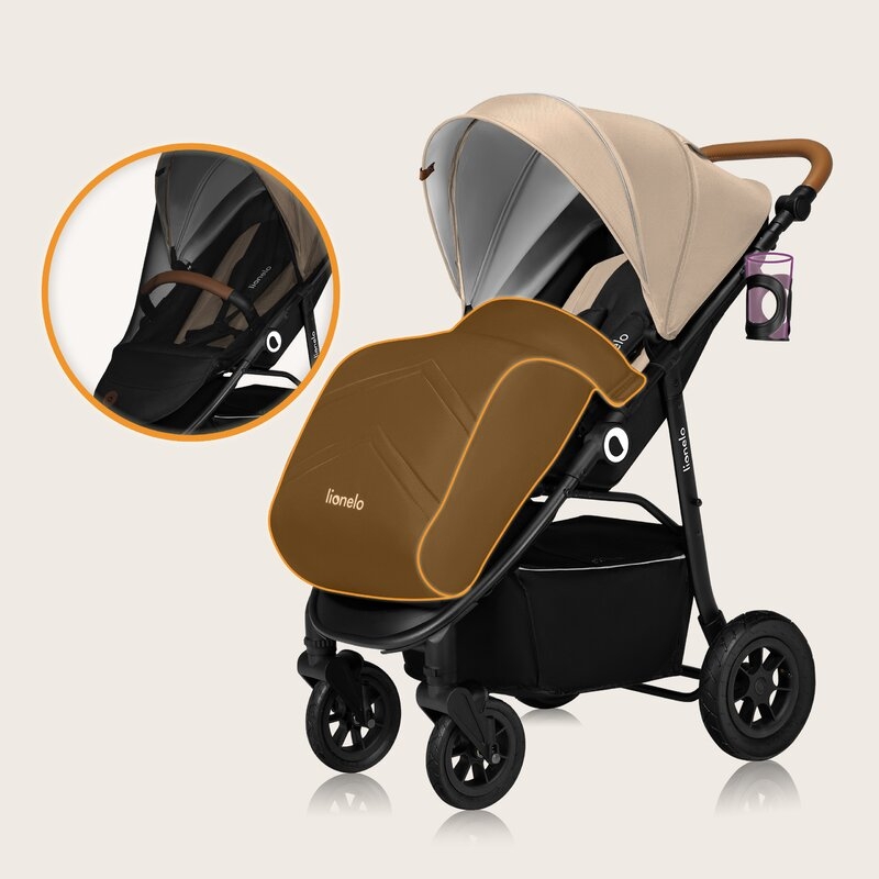 Carucior sport, Lionelo, Natt, De la nastere, Cu accesorii si capotina XXL reglabila, 0 - 22 kg, Conform cu standardele europene de securitate EN1888-1, EN1888-2, Bej Carucior sport, Lionelo, Natt, De la nastere, Cu accesorii si capotina XXL reglabila, 0 - 22 kg, Conform cu standardele europene de securitate EN1888-1, EN1888-2, Bej