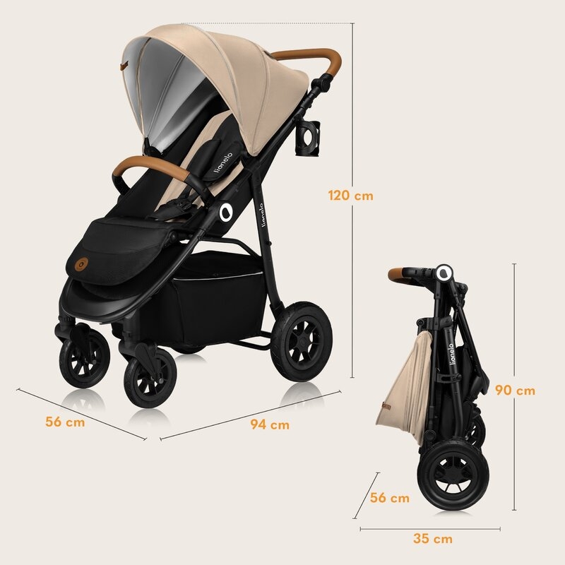Carucior sport, Lionelo, Natt, De la nastere, Cu accesorii si capotina XXL reglabila, 0 - 22 kg, Conform cu standardele europene de securitate EN1888-1, EN1888-2, Bej Carucior sport, Lionelo, Natt, De la nastere, Cu accesorii si capotina XXL reglabila, 0 - 22 kg, Conform cu standardele europene de securitate EN1888-1, EN1888-2, Bej