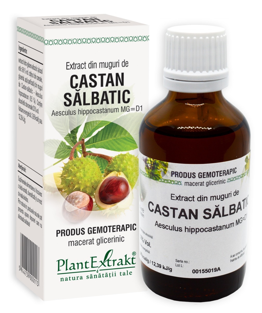 Plantextrakt - Extract din muguri de castan salbatic 50ml Plantextrakt - Extract din muguri de castan salbatic 50ml