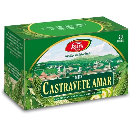 Ceai castravete amar M113, 20 plicuri, Fares Ceai castravete amar M113, 20 plicuri, Fares
