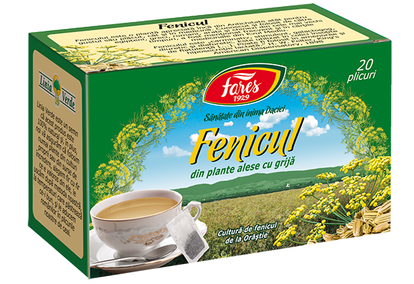 Ceai fenicul, 20plicuri, Fares Ceai fenicul, 20plicuri, Fares