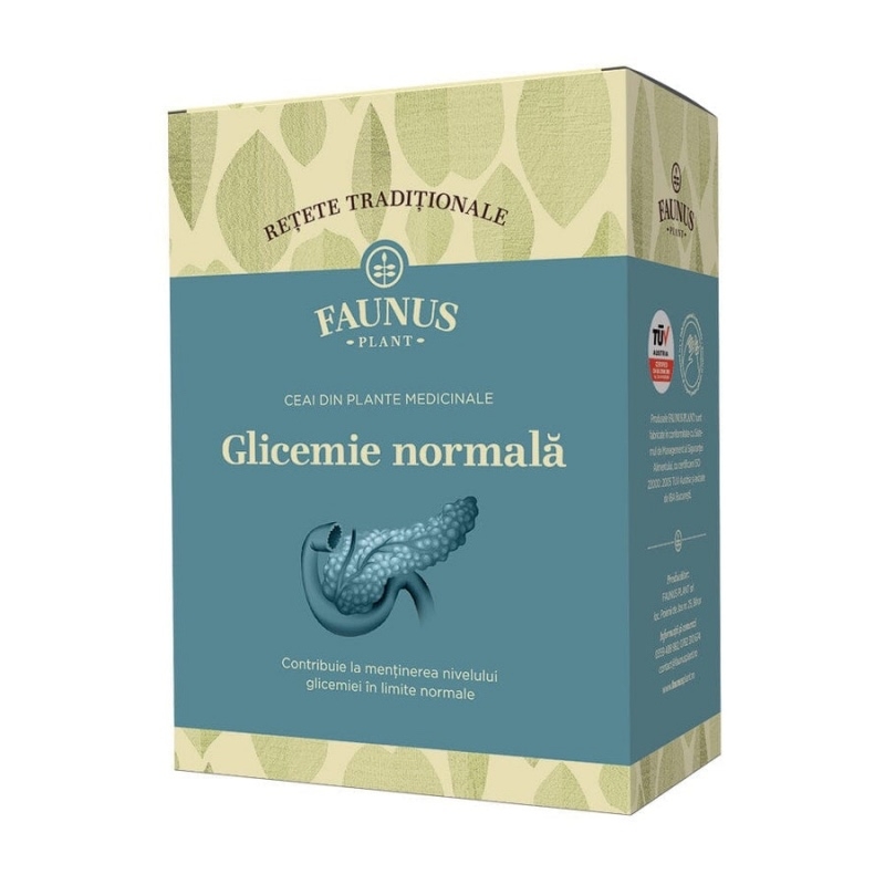 Ceai Glicemie Normala Retete Traditionale, 180 g, Faunus Plant Ceai Glicemie Normala Retete Traditionale, 180 g, Faunus Plant