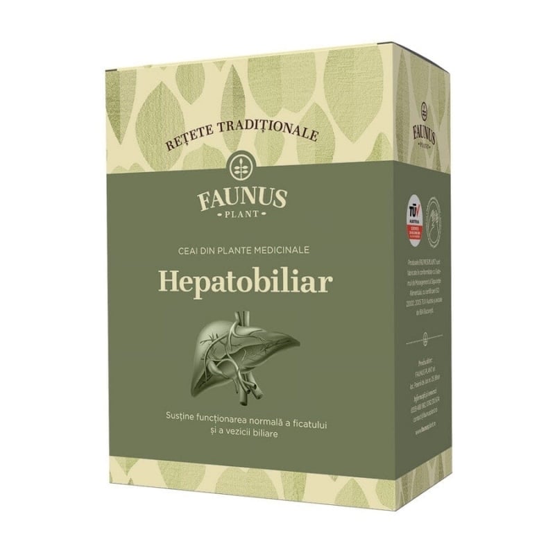 Ceai Hepatobiliar Retete Traditionale, 180 g, Faunus Plant Ceai Hepatobiliar Retete Traditionale, 180 g, Faunus Plant
