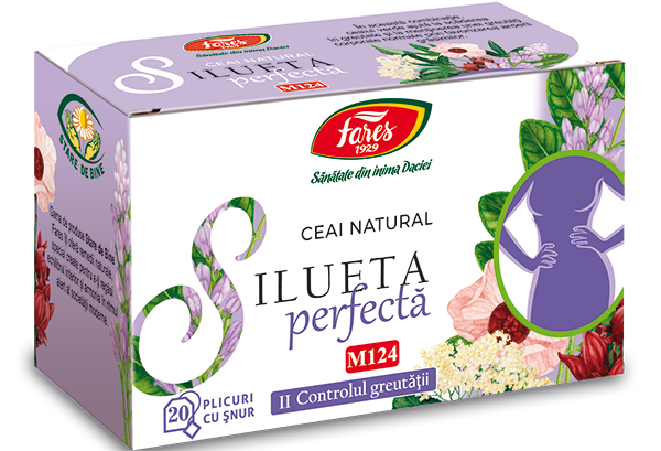 Ceai silueta perfecta controlul greutatii 20plicuri, Fares Ceai silueta perfecta controlul greutatii 20plicuri, Fares