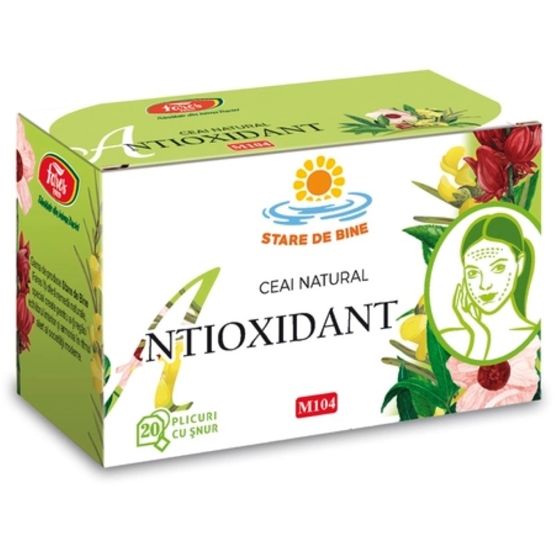 Ceai Antioxidant, M104, 20 plicuri, Fares Ceai Antioxidant, M104, 20 plicuri, Fares