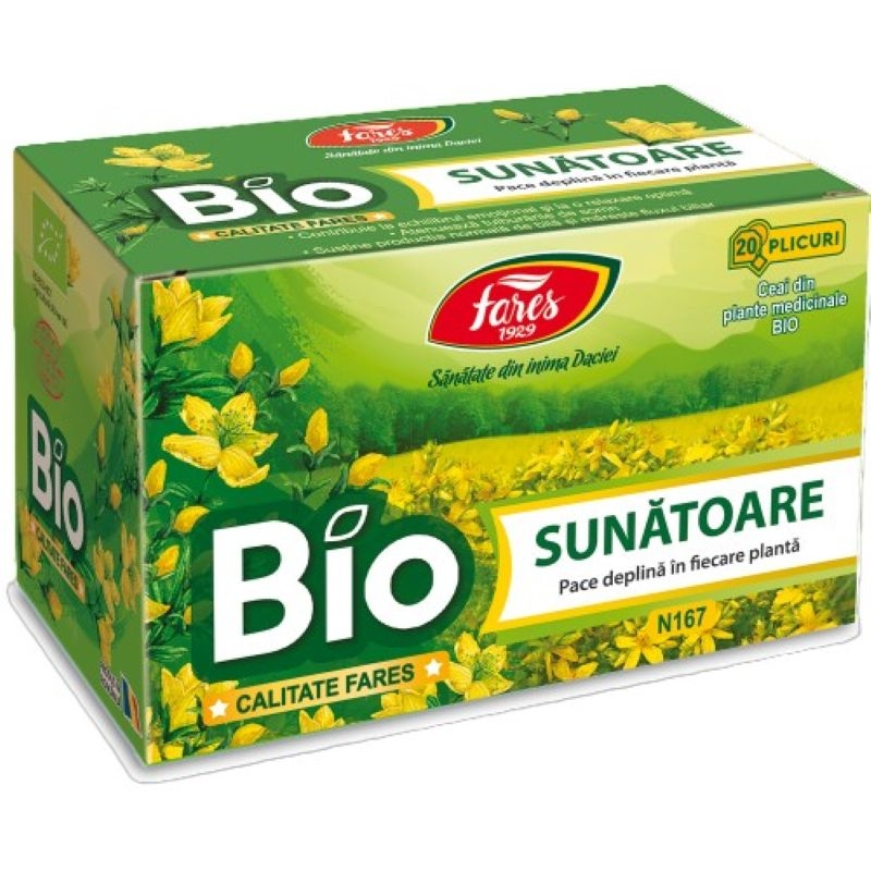 Ceai sunatoare Bio N167, 20 plicuri, Fares Ceai sunatoare Bio N167, 20 plicuri, Fares