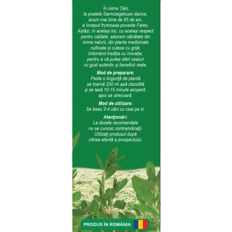 Ceai troscot iarba U99, 50 g, Fares Ceai troscot iarba U99, 50 g, Fares