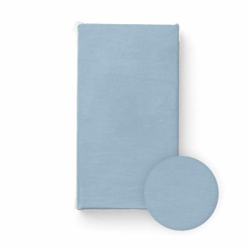 Cearceaf cu elastic, Bocioland, Pentru patut, Din 100% bumbac jersey, 120x60 cm, 0 luni+, Blue Cearceaf cu elastic, Bocioland, Pentru patut, Din 100% bumbac jersey, 120x60 cm, 0 luni+, Blue