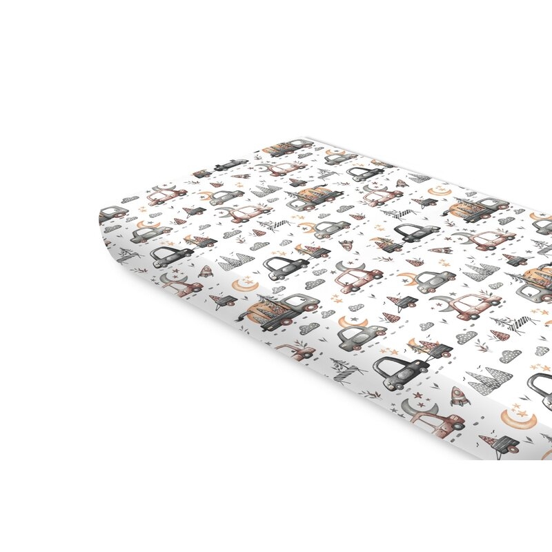 Cearceaf cu elastic, MimiNu, Pentru pat 160x80 cm, Din bumbac certificat Oeko Tex Standard 100, Cars Grey Cearceaf cu elastic, MimiNu, Pentru pat 160x80 cm, Din bumbac certificat Oeko Tex Standard 100, Cars Grey
