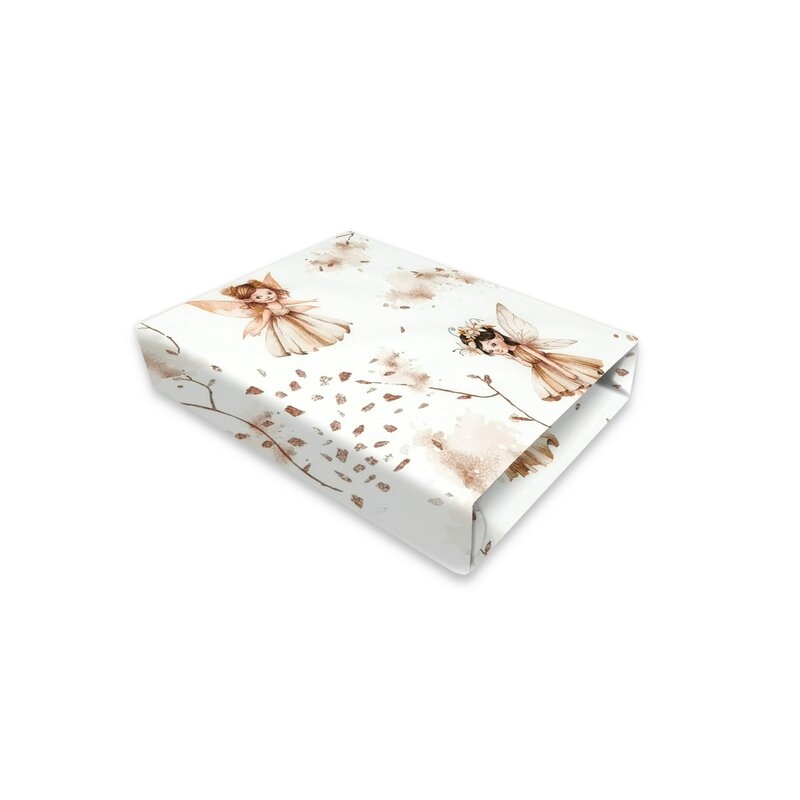 Cearceaf cu elastic, MimiNu, Pentru patut 140X70 cm, Din bumbac certificat Oeko Tex Standard 100, Fairy Cearceaf cu elastic, MimiNu, Pentru patut 140X70 cm, Din bumbac certificat Oeko Tex Standard 100, Fairy