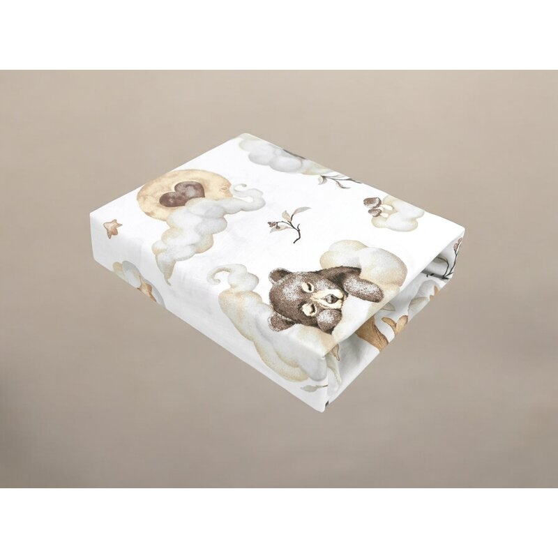 Cearceaf cu elastic, Qmini, Pentru patut co-sleeper, Aurora, Dimensiune 76 x 43 cm, Din bumbac certificat Oeko Tex Standard 100, Teddy Bear and Friends Beige Cearceaf cu elastic, Qmini, Pentru patut co-sleeper, Aurora, Dimensiune 76 x 43 cm, Din bumbac certificat Oeko Tex Standard 100, Teddy Bear and Friends Beige