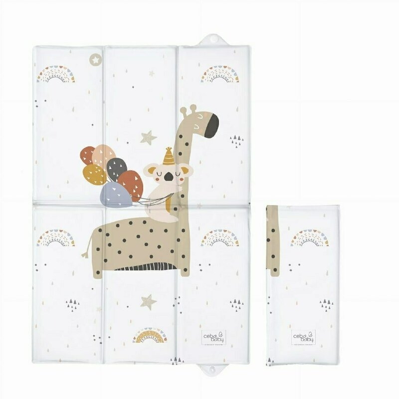 Ceba Baby - Saltea de infasat, Pliabila, 60 x 40 cm, Giraffe Ceba Baby - Saltea de infasat, Pliabila, 60 x 40 cm, Giraffe