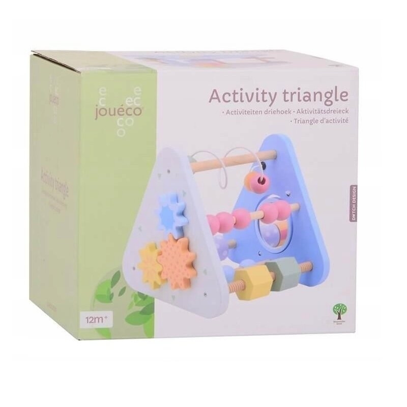 Centru de activitati, Joueco, Triunghi, Cu numaratoare, Cu sortator, 12 luni+, Multicolor Centru de activitati, Joueco, Triunghi, Cu numaratoare, Cu sortator, 12 luni+, Multicolor