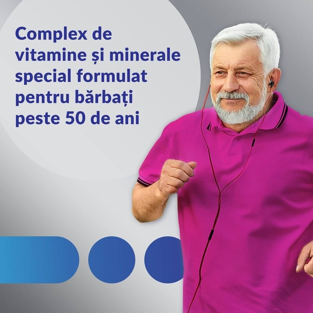 Centrum Silver 50+ pentru barbati, 60 comprimate, GSK (Haleon)