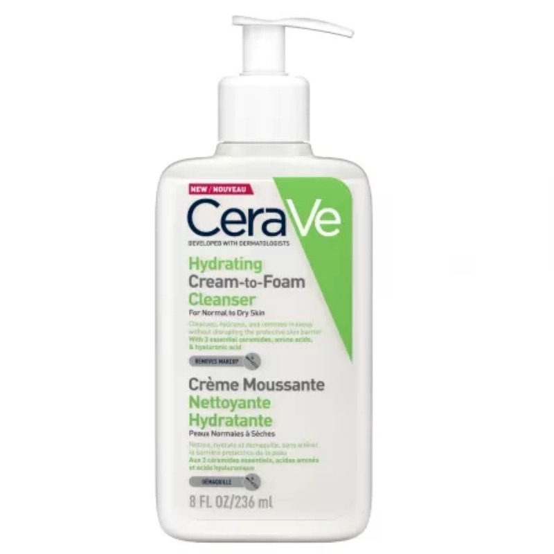 Crema de curatare spumanta si hidratanta, 236ml, Cerave Crema de curatare spumanta si hidratanta, 236ml, Cerave