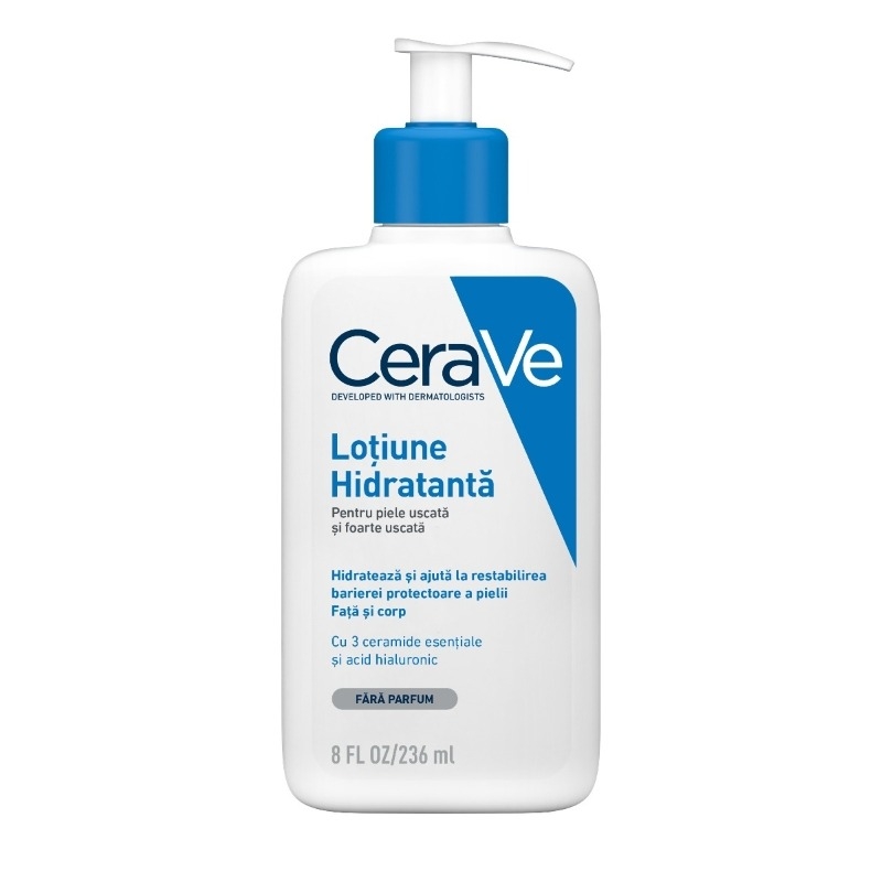 Lotiune hidratanta fata si corp piele uscata si foarte uscata, 236ml, Cerave Lotiune hidratanta fata si corp piele uscata si foarte uscata, 236ml, Cerave