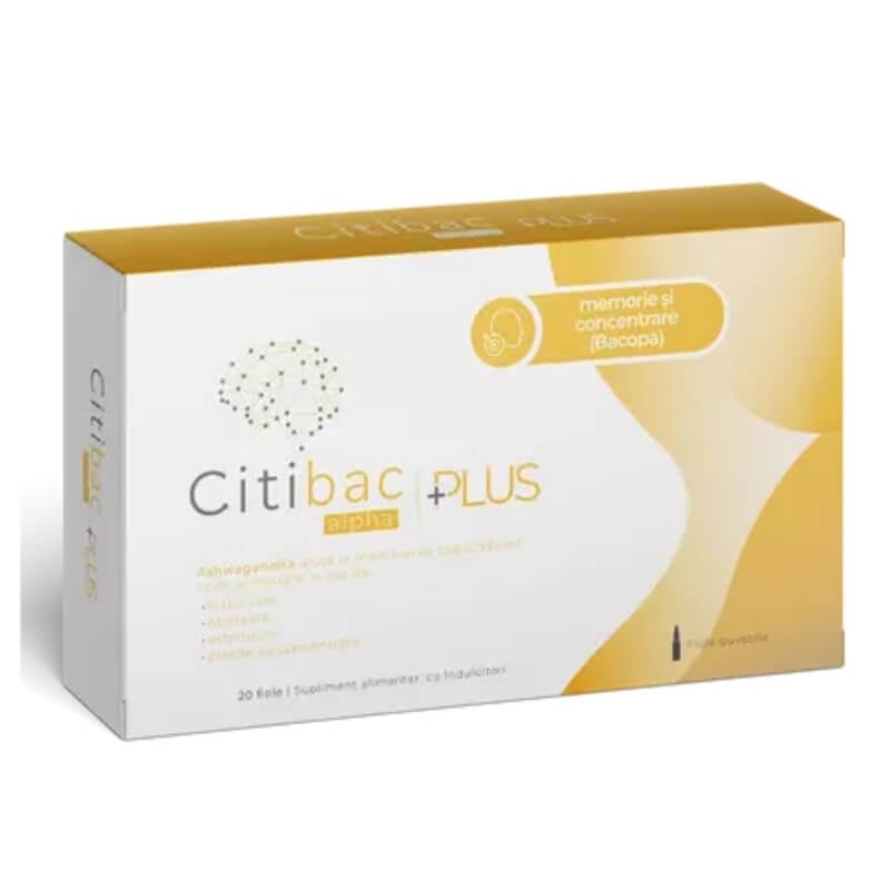 Citibac Alpha Plus, 20 fiole buvabile, Naturpharma Citibac Alpha Plus, 20 fiole buvabile, Naturpharma