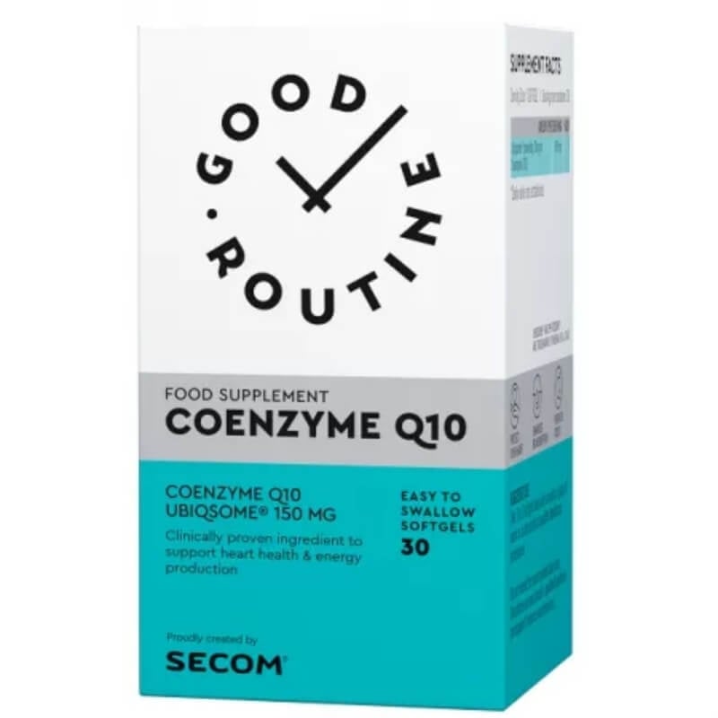 Coenzima Q10 Good Routine, 30 capsule moi, Secom Coenzima Q10 Good Routine, 30 capsule moi, Secom