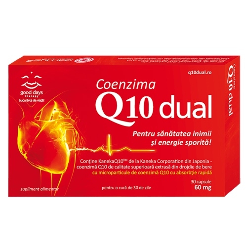 Coenzima Q10 Dual 60mg, 30 capsule, Good Days Therapy