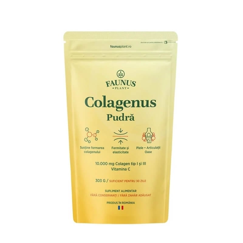 Colagenus cu vitamina C pudra, 303 g, Faunus Plant Colagenus cu vitamina C pudra, 303 g, Faunus Plant
