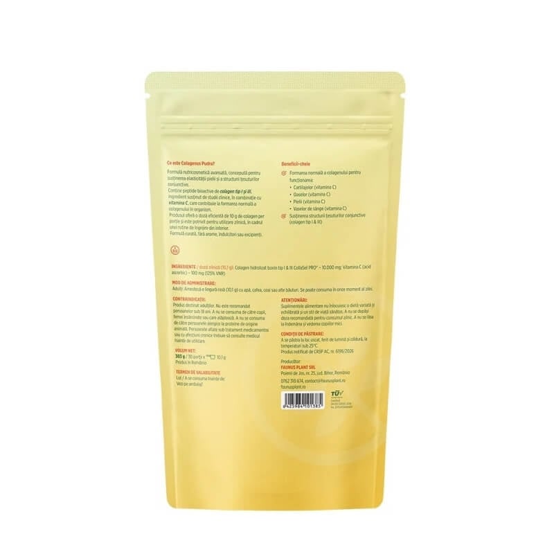 Colagenus cu vitamina C pudra, 303 g, Faunus Plant Colagenus cu vitamina C pudra, 303 g, Faunus Plant