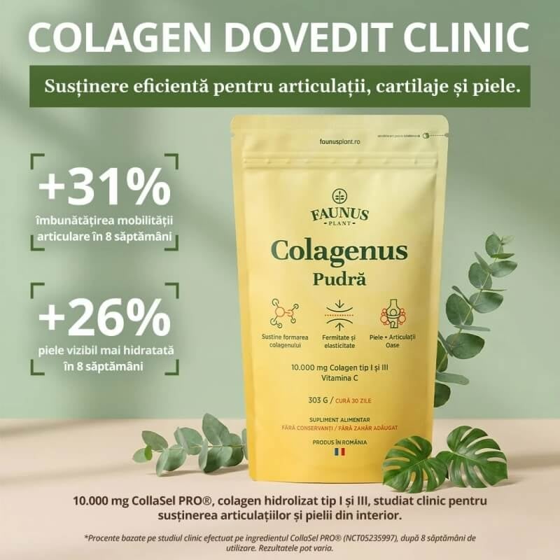 Colagenus cu vitamina C pudra, 303 g, Faunus Plant Colagenus cu vitamina C pudra, 303 g, Faunus Plant