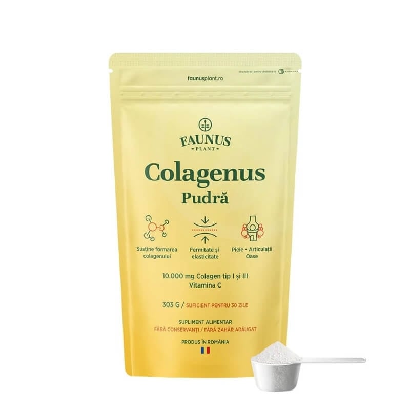Colagenus cu vitamina C pudra, 303 g, Faunus Plant Colagenus cu vitamina C pudra, 303 g, Faunus Plant