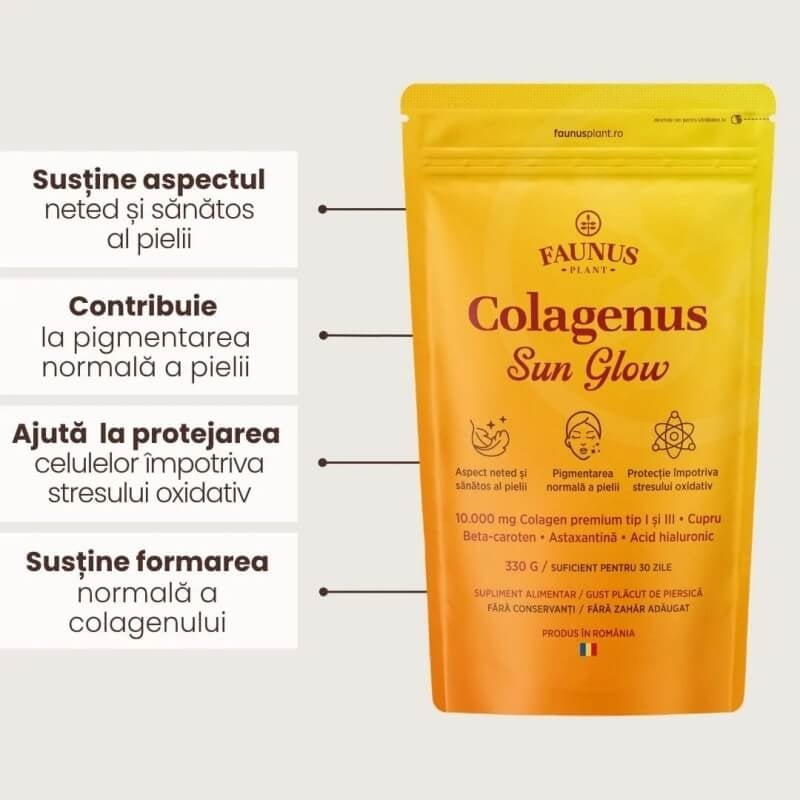 Colagenus Sun Glow pudra, 330 g, Faunus Plant Colagenus Sun Glow pudra, 330 g, Faunus Plant
