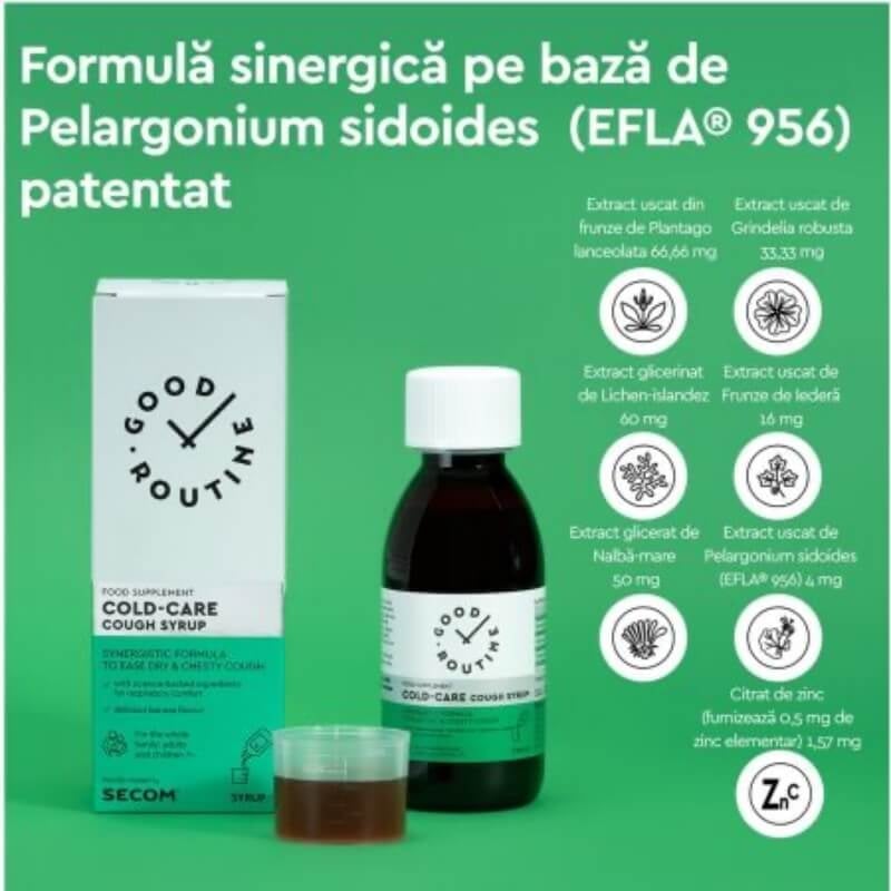 Cold-Care Cough syrup Good Routine, 150 ml, Secom Cold-Care Cough syrup Good Routine, 150 ml, Secom