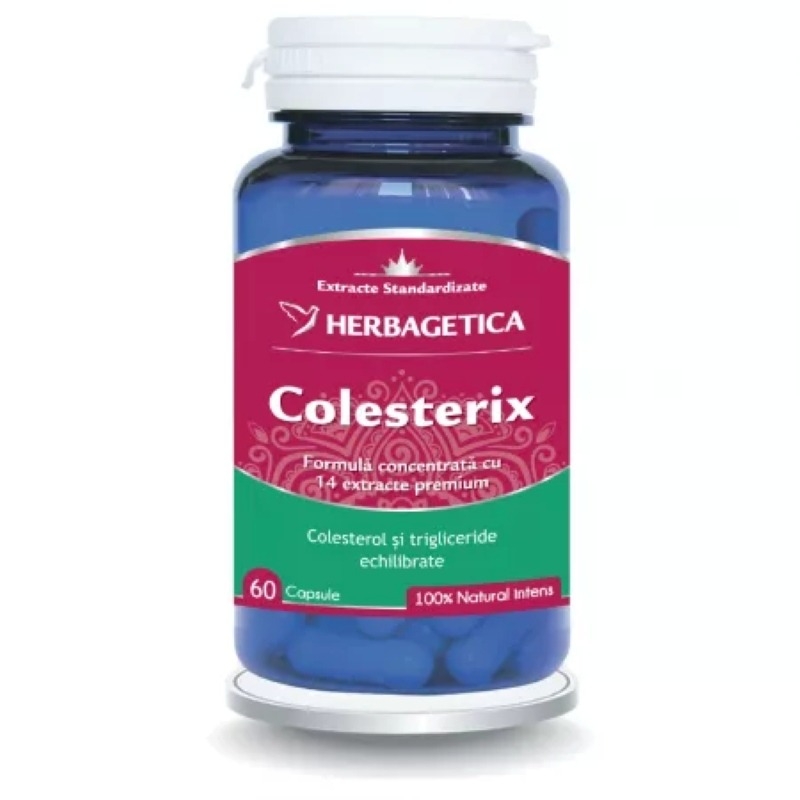 Colesterix, 60 capsule, Herbagetica Colesterix, 60 capsule, Herbagetica