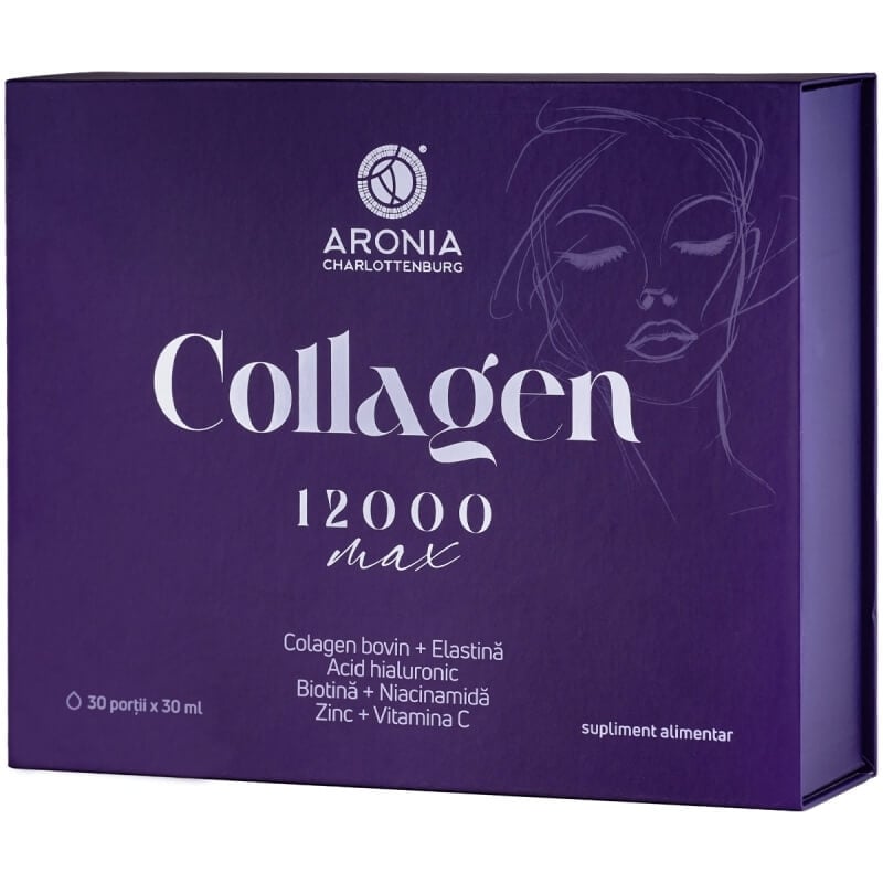 Collagen 12.000 Max, 30 ml, 30 sticlute, Aronia Charlottenburg Collagen 12.000 Max, 30 ml, 30 sticlute, Aronia Charlottenburg
