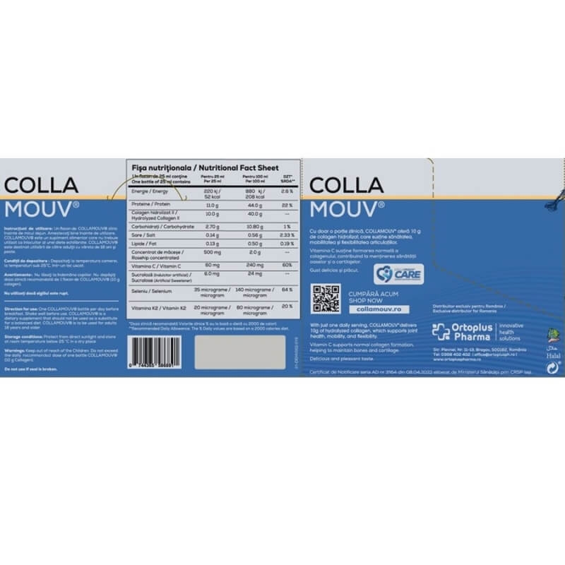 CollaMouv, 25 ml, 30 flacoane, Deutsche Heilmittel GmbH CollaMouv, 25 ml, 30 flacoane, Deutsche Heilmittel GmbH
