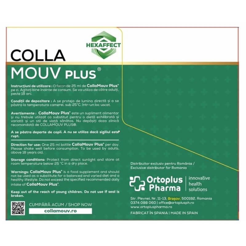 CollaMouv Plus, 25 ml, 30 flacoane, Deutsche Heilmittel GmbH CollaMouv Plus, 25 ml, 30 flacoane, Deutsche Heilmittel GmbH